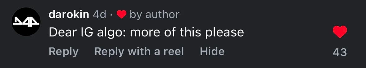 Reader comment about the carousel